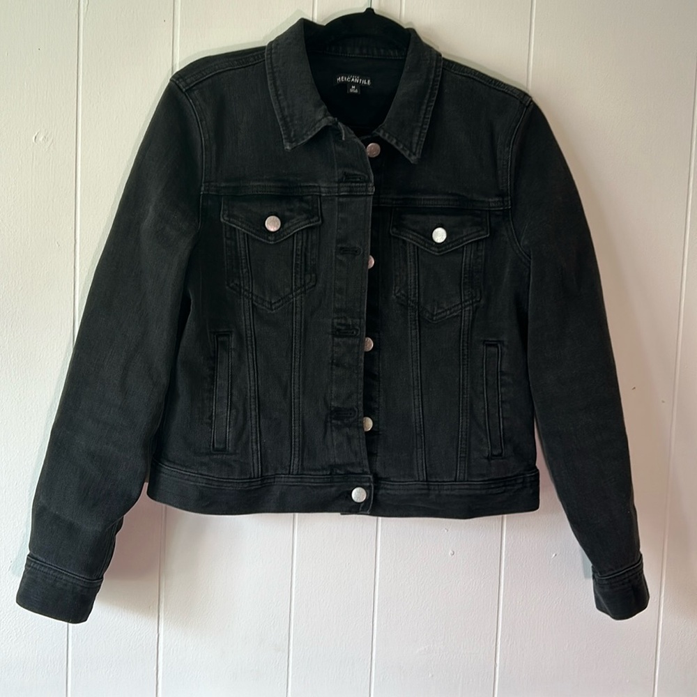J. Crew Black Jean Jacket